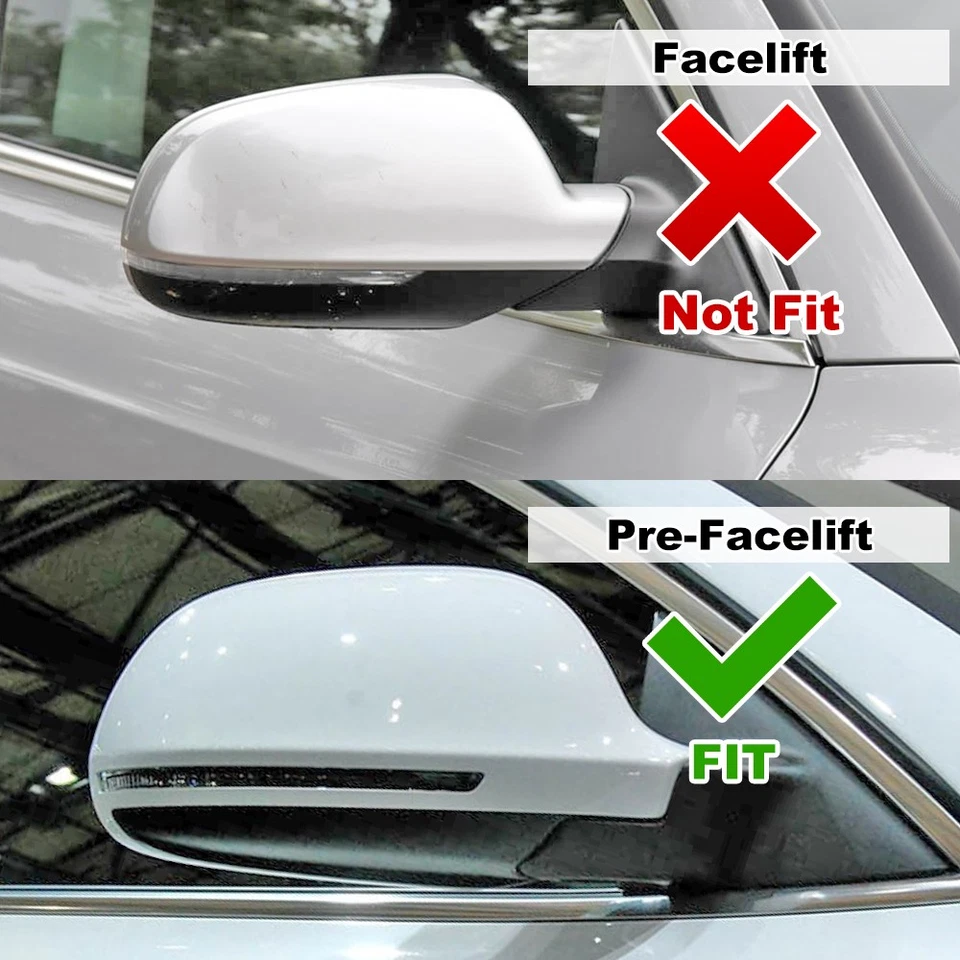 For Audi A3 8P A4 B8 8K A5 Q3 A6 Sequential LED Mirror Lamp Turn Signal Light - Image 2 of 4