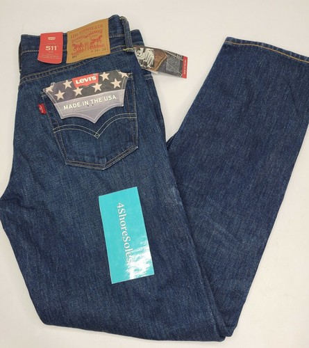NWT Levis 511 Slim MADE IN USA White 