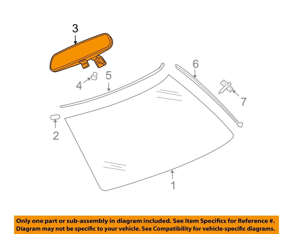 Espejo retrovisor interior delantero central usado se adapta a: Chrysler 300 2008 con automático Foto 3 de 4