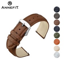 ANNEFIT Calfskin Leather Watch Band, 16mm18mm20mm22mm Quick Release Watch Straps