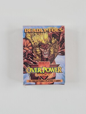 Marvel Overpower Deadly Foes Starter Deck 55 cards New Sealed