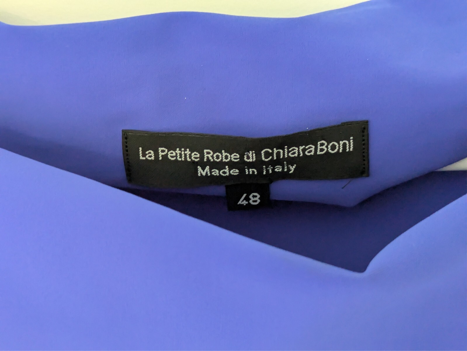chiara boni la petite robe blue dress work cocktail party electric blue