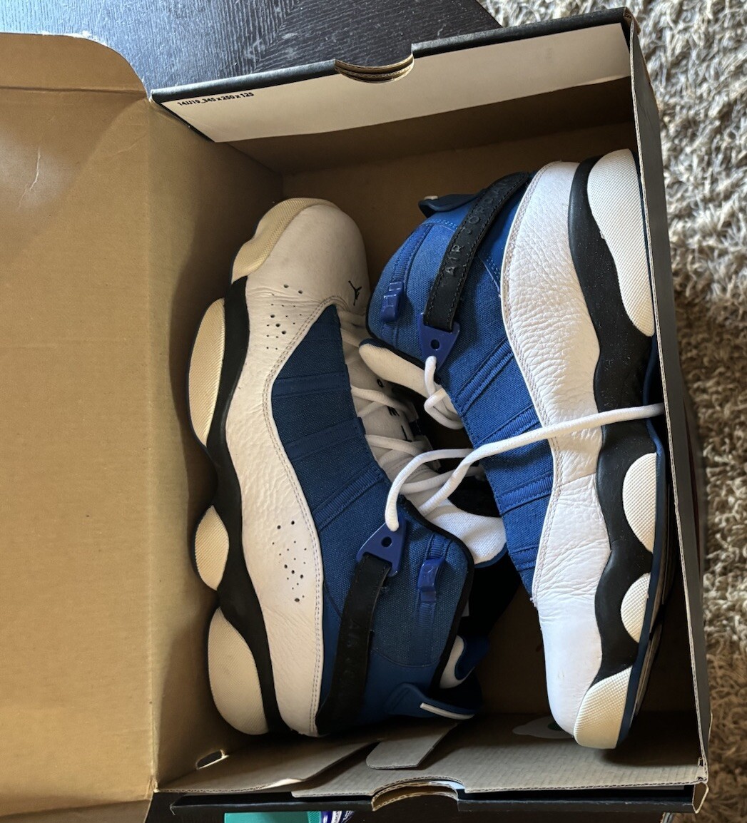 blue and white 6 rings