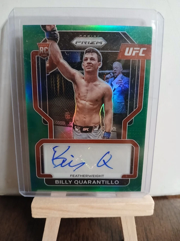 2022 Panini Prizm Billy Quarantillo No. SG-BQL Green Prizm Autograph  - Image 2 of 4