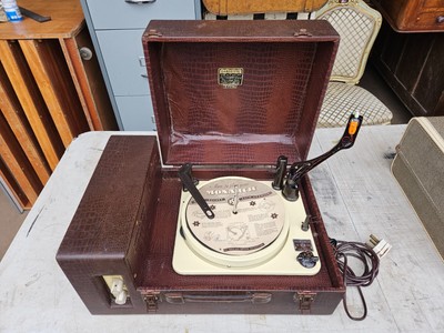 VINTAGE DANSEETTE MONARCH 3 GESCHWINDIGKEITEN PLATTENSPIELER MOK CROK + STROMKABEL - ERSATZTEILE