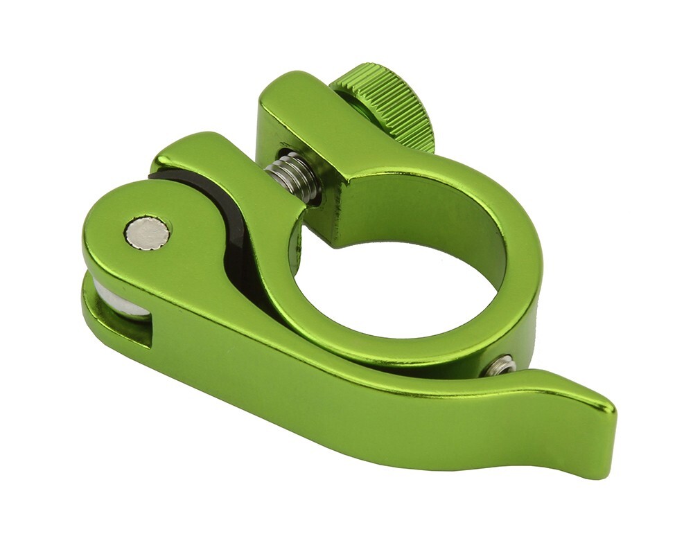 ALTA ALLOY SEATPOST CLAMP (OUTER DIAMETER 25.4MM) QUICK RELEASE GREEN
