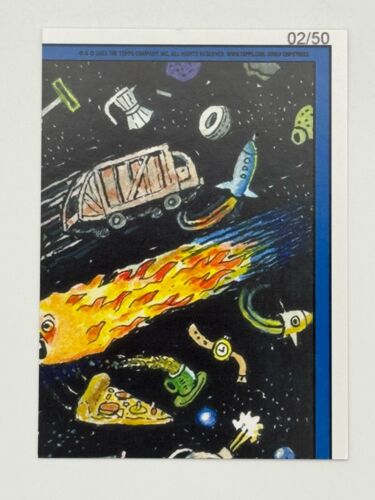 Garbage Pail Kids DEVIN GIRL #8a Intergoolactic Mayhem Gold Parallel 02/50 - Picture 2 of 3