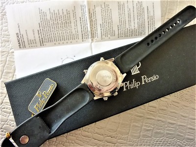 Montre PHILIP PERSIO Multifonctions Edition Limitée 2010 - Réf DAF1006 - Noire - Neuf Avec étiquettes