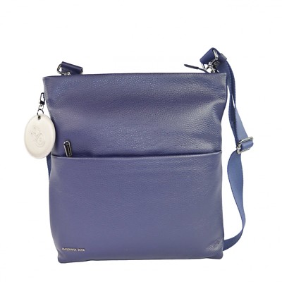 Sac Bandoulière En Cuir MANDARINA DUCK Mellow - Bleu Dress, 100% Cuir De Vache, Neuf Avec étiquette