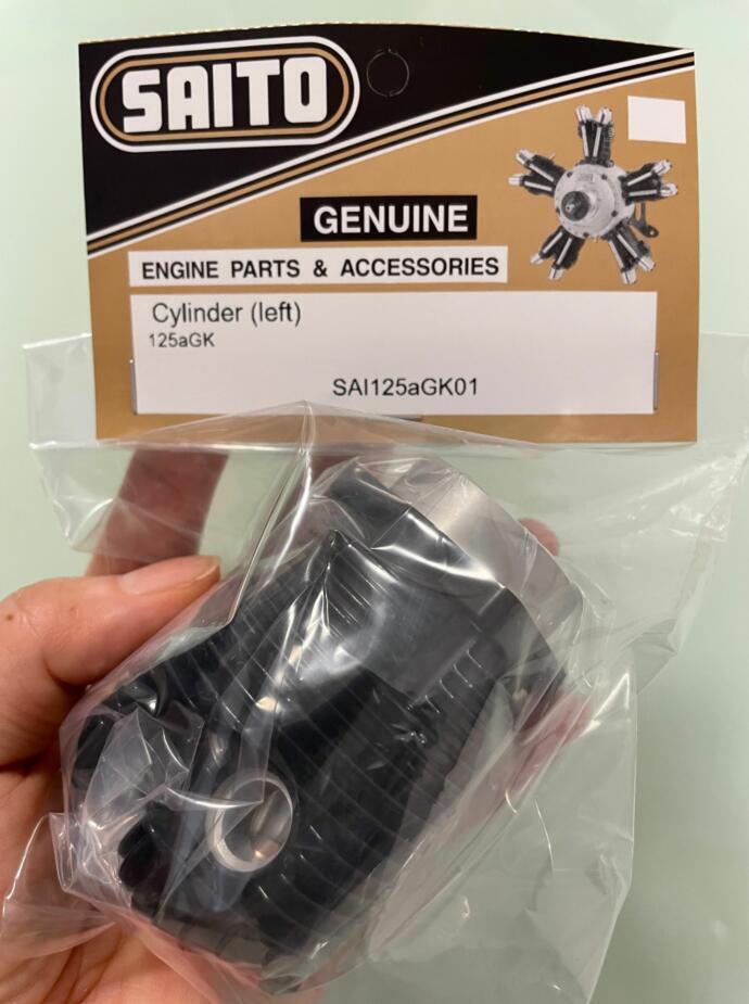 さいとー Rc Saito Engine partaircraft Four-Stroke Cylinder head left FA125a