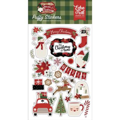 Crafts EP Puffy Stickers Gnome for Christmas Snow Dome Vintage Car Reindeer Tree