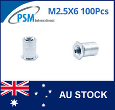 SELF CLINCHING STAND-OFF THROUGH HOLE M2.5 X 6 STEEL ZINC PSM09119 PSOM2.56Z