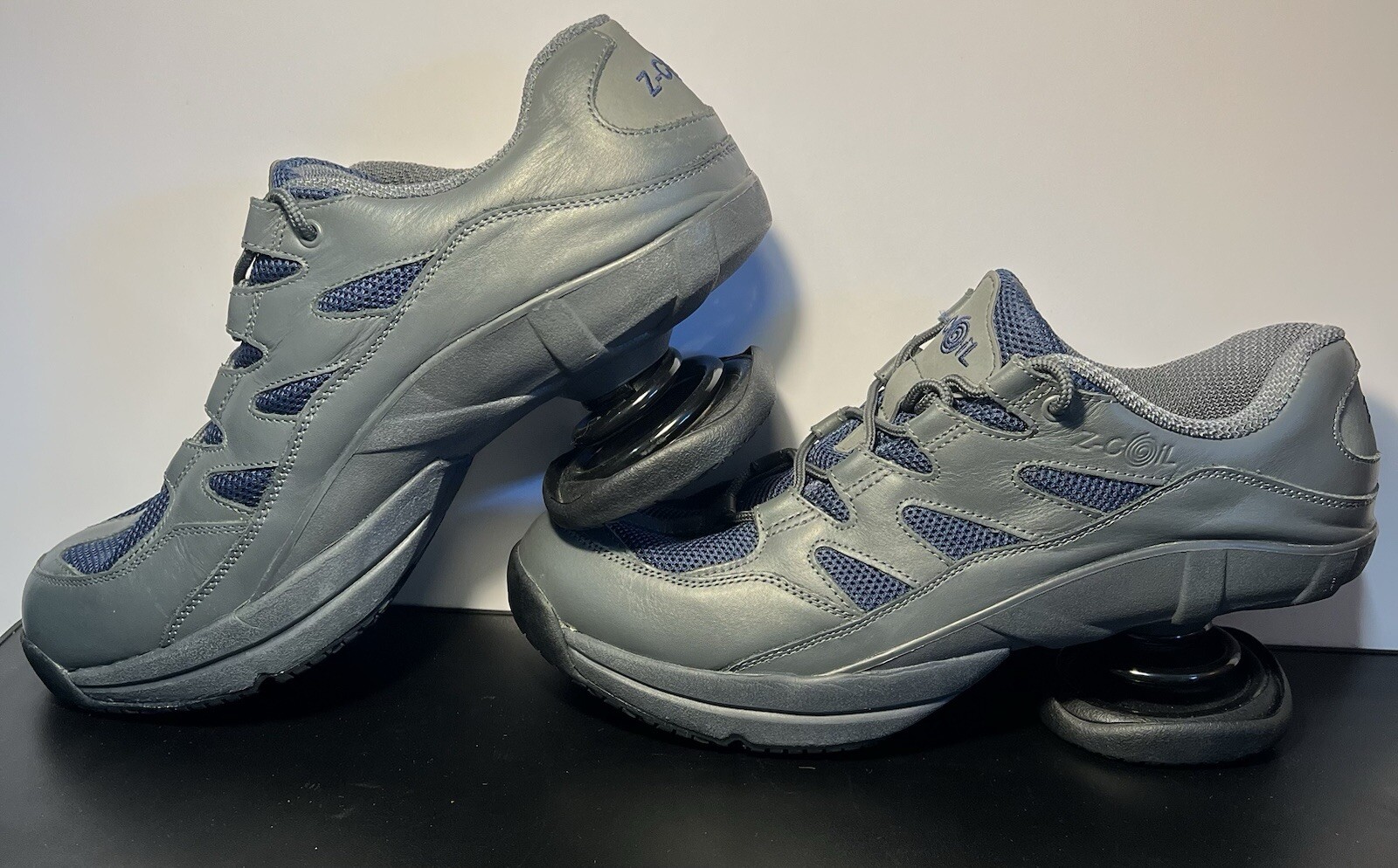 Z-Coil size 12 Men Gray Blue Orthopedic Pain Relief Shoes