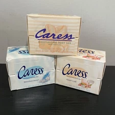 2001 / 1993 Caress Body Bar Soap Original Peach Water fresh Breeze Nature’s Silk