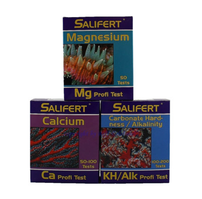 Salifert Wassertest Bundle Magnesium Calcium KH Profi Test Meerwasser Aquarien