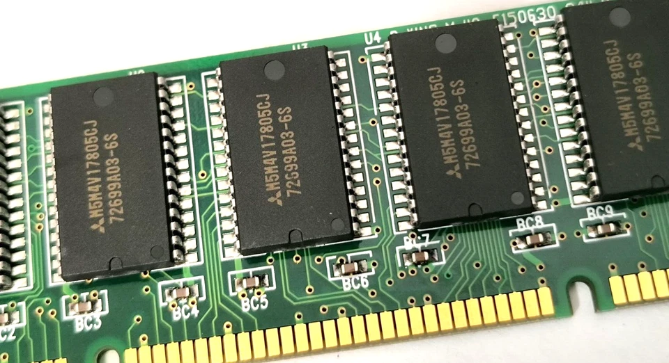 KINGSTON KTM2MX72S 16 MEG DIMM 8 CHIP NO PARITY M5M4V17805CJ RM4-BIN45-3 - Image 3 of 3
