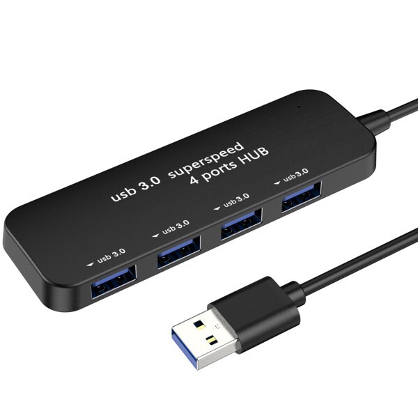 Hub Multiplo 4 Porte Usb 3.0 Super Veloce Computer Con Connettore Usb Q-hu301