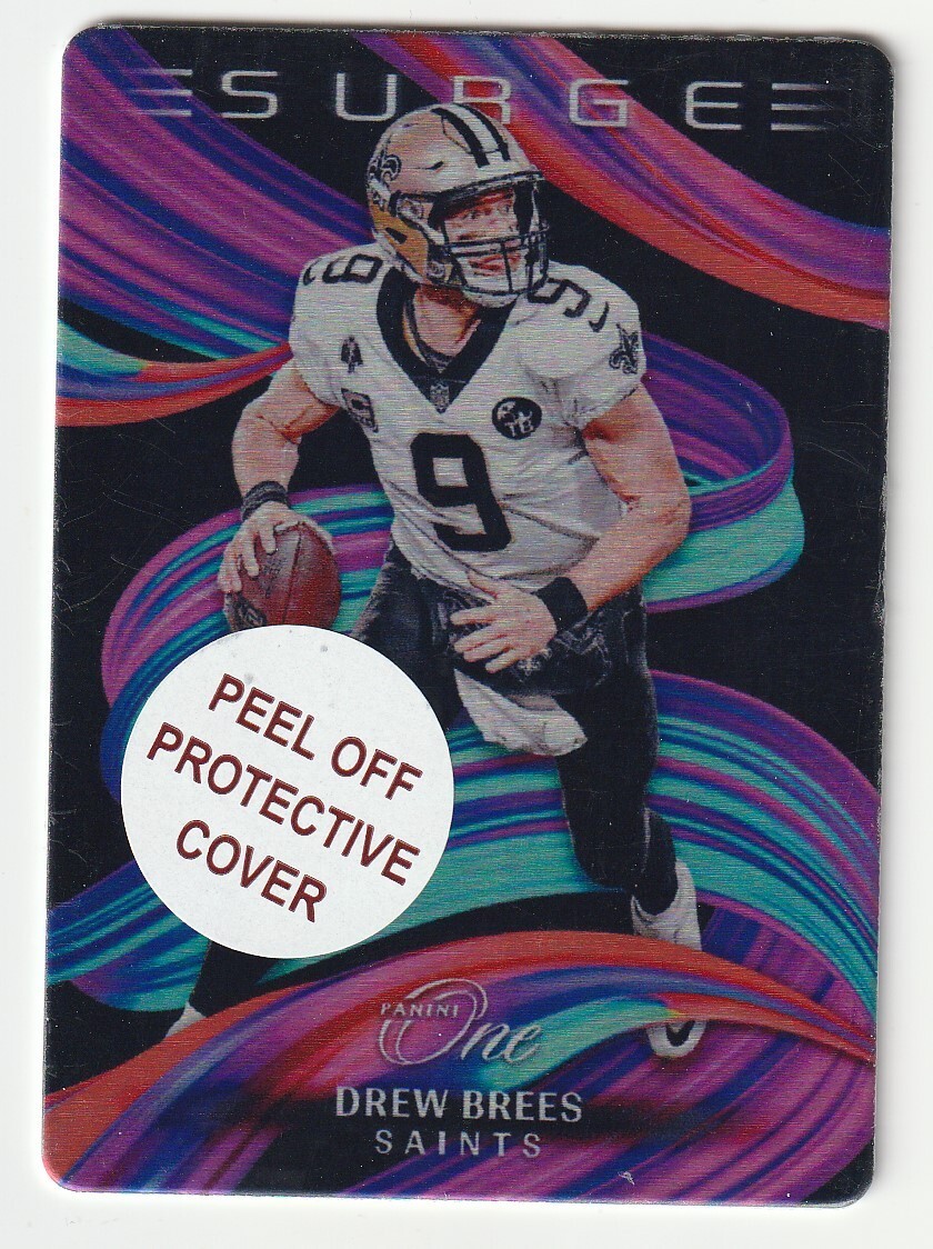 2023 Panini One Surge Metal Case Hit SSP Drew Brees New Orleans Saints #9
