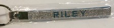 NEW Personalized Rhinestone 5.5 inch Wristlet Key Chain Key Fob "RILEY"