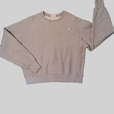 Vintage 80-90s Champion Sweatshirt Gray Reverse Weave XL See Msmts Crew Neck
