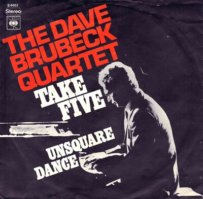 7'' Dave Brubeck Quartet   Take Five / Unsquare Dance / KULT / Dutch 1968