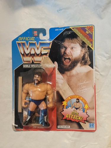 WWF Hacksaw Jim Duggan Blue Card Series American H...
