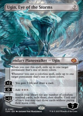 Ugin, Eye of the Storms Full Art - Tarkir Dragonstorm TDM 382 - NM EN MTG