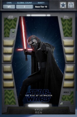 Topps Star Wars Card Trader - Tier 10 2cc Kylo Ren 2020 54321