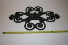 Victorian Antique Style Black Cast Iron 3 Hook Towel Key Coat Rack 15" x 10" — photo 3