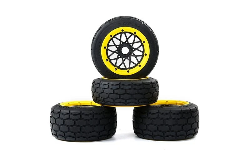 FLMLF RC CAR Front and Rear Complete Tire 4pc for 1/5 Hpi RV Rofun Km Baja 5b - Image 2 of 4