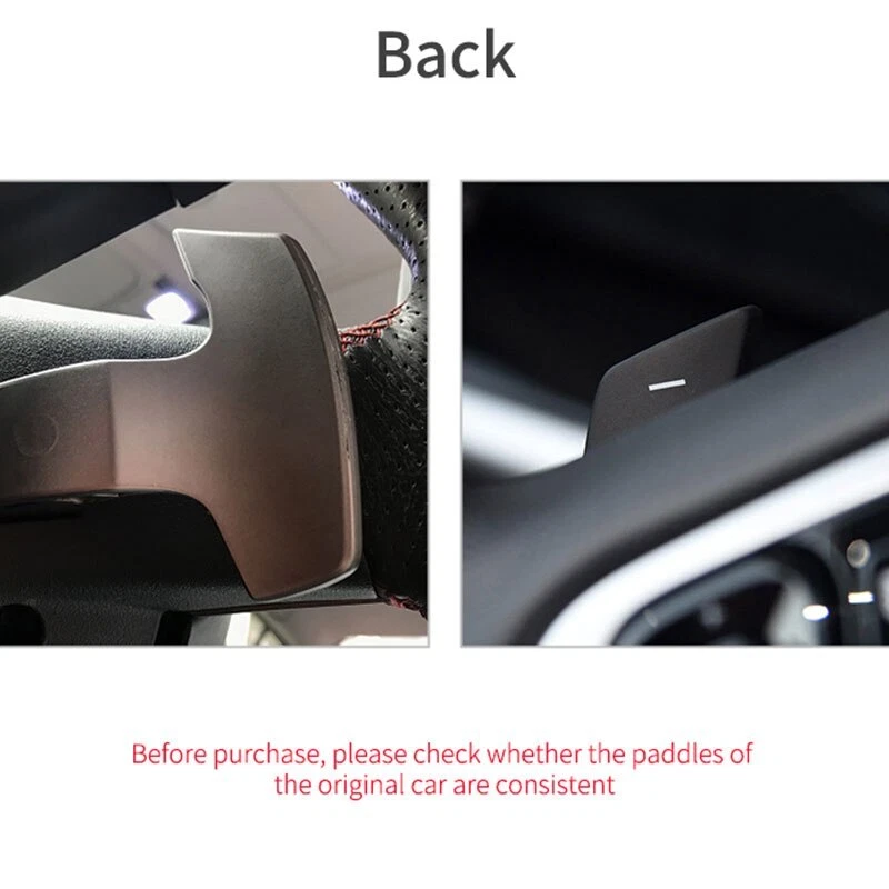 Extensión de palanca de cambios de volante de fibra de carbono para Subaru XV Crosstrek Foto 2 de 4