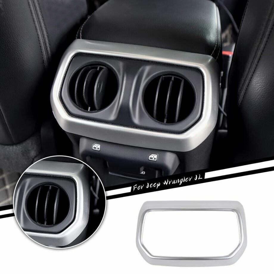 2018-2023 Jeep Wrangler JL Silver Rear Seat Air Vent Cover Trim