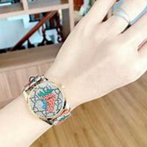 Gucci G-Timeless Strawberry Watch, Limited Edition, Swiss 