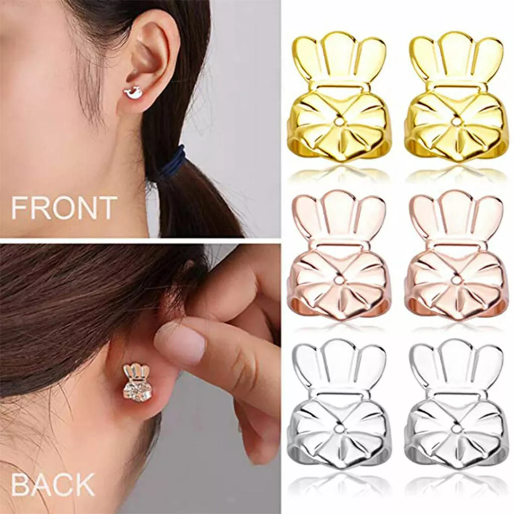 100pcs Earring Backs With Pad And Secure Backs For Droopy Earrings