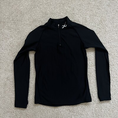CW-X Insulator Zip-T Black 1/4 Zip Turtleneck WM Sz Sm Base Layer