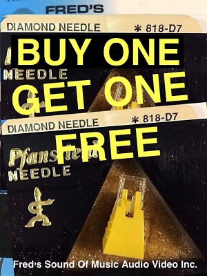 NEW Pfanstiehl 818-D7 Diamond Stylus 818d7 Pioneer PC75 Buy One Get One Free