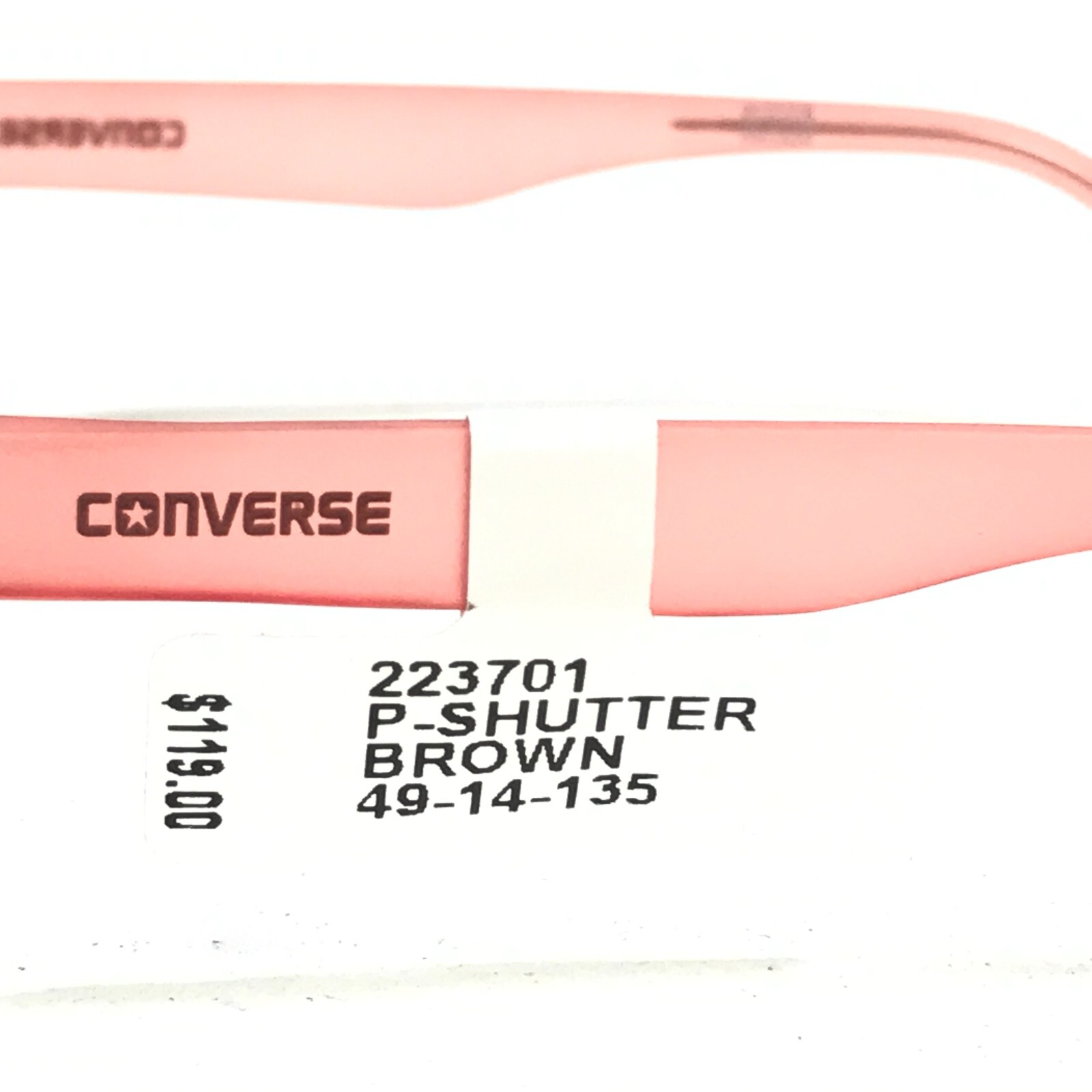 Converse Kids Eyeglasses Frames SHUTTER BROWN Red Square Full Rim 49-14-135 thumbnail 6