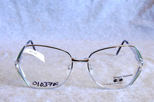 europa eyewear eyeglass frames arlene silver blue 50-16-135