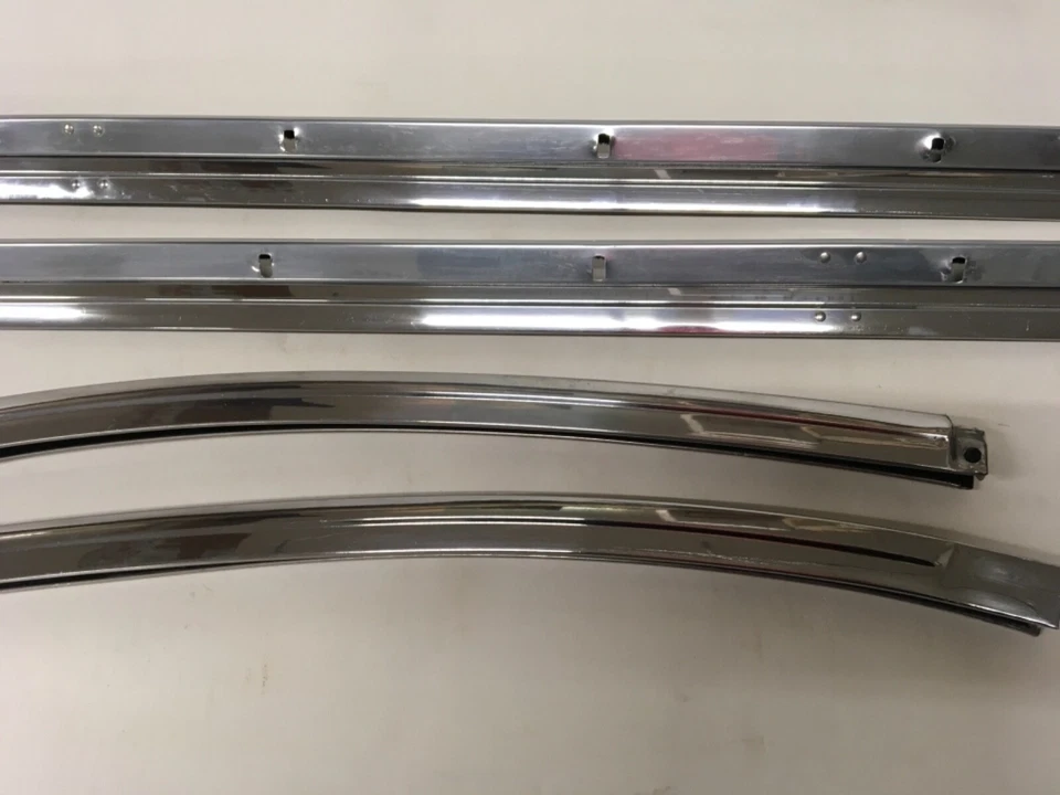 58 Cadillac Seville Deville Eldorado Biarritz techo resistente a la intemperie moldura de acero inoxidable  Foto 3 de 4