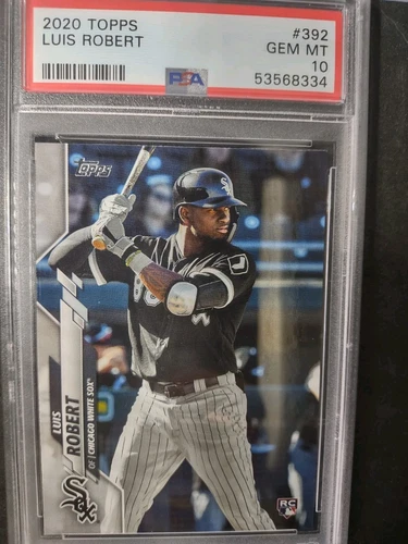 2020 Topps 392 LUIS ROBERT ROOKIE PSA 10 GEM MINT Chicago White Sox 📈⏫ EBAY 1/1