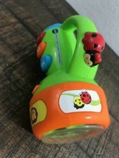 V Tech Spin and Learn Color Flashlight Toy Green Orange Educational Toy Tested
