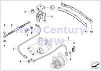 Bmw Genuine B+ Terminal Point Engine Compartment Battery Cable Cover Base B+ E46 Bmw Genuine B+ Terminal Point Engine Compartment Battery Cable Cover Base B+ E46