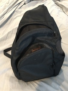 Pottery Barn Kids Diaper Bag Over Shoulder Black Cell Phone Zipper