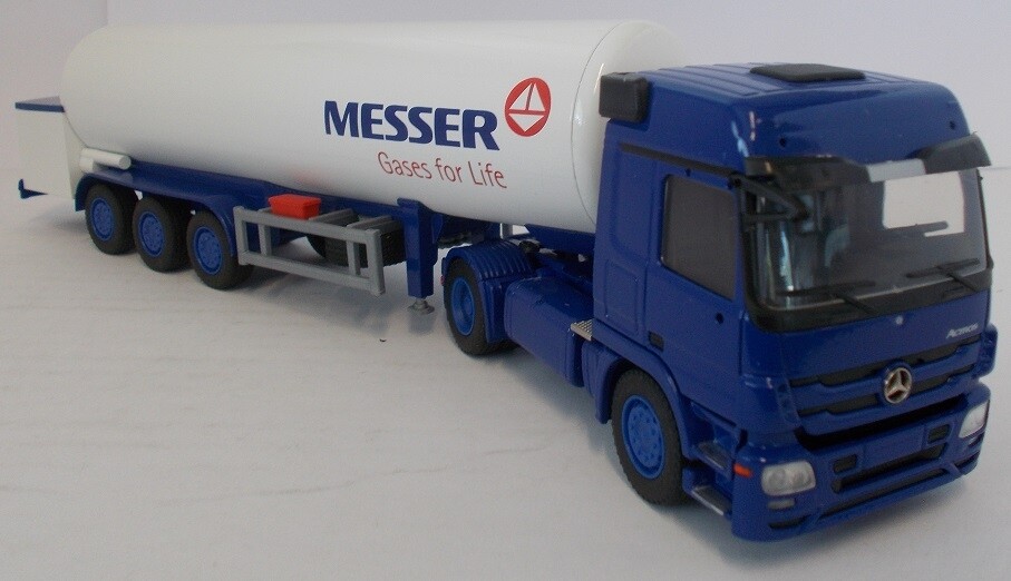 Camion Mercedes Actros 4x2 Avec Semi-remorque 3 Essieux, ELIGOR, 1/43, Vert, Neuf