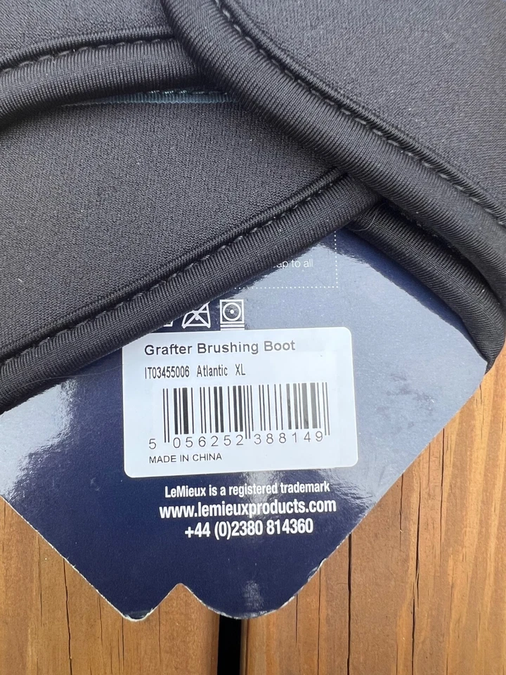 New LeMieux "Grafter" Brush Boot in Atlantic Blue (Size XL) - Image 4 of 4