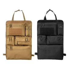 1x Car Seat Back Organizer Tactical Multi-Pocket Auto Backseat Storage Bag