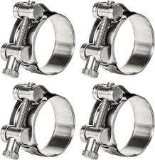 T-Bolt Hose Clamps 304 Stainless Steel 29-31mm 4-Pack Heavy Duty Adjustable