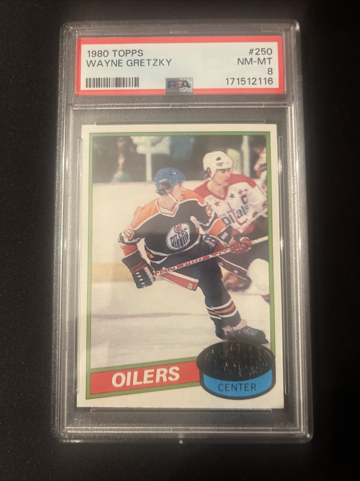 1980-81 Topps - Wayne Gretzky #250 PSA8 Unscratched view 4