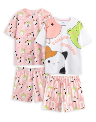 Squishmallows Rose Feelin' Mallow Lot de 2 pyjama à manches courtes et à manches - Photo 1/4