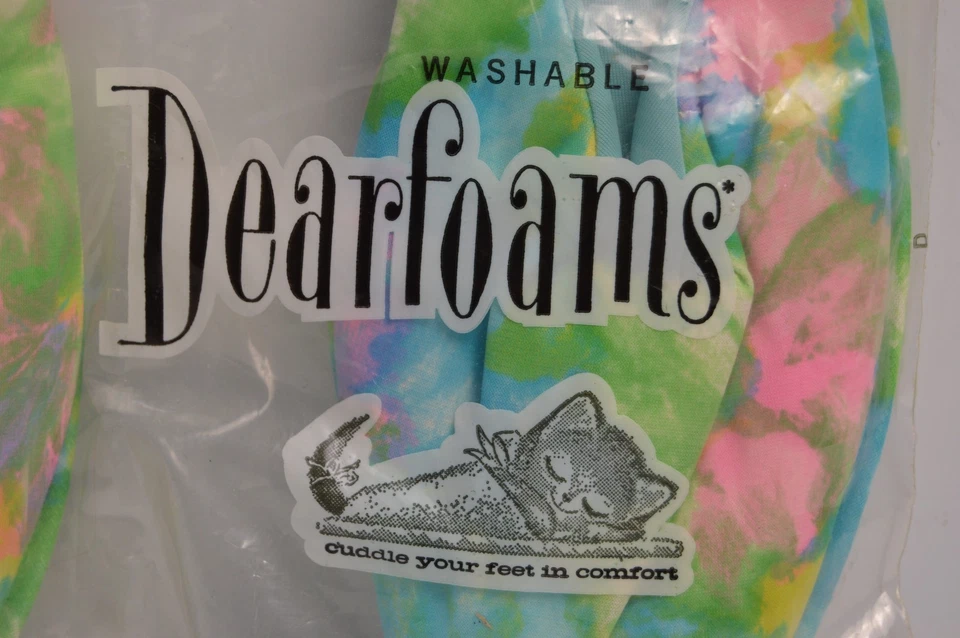 Zapatillas vintage Dearfoams Gustave para mujer ama de casa MCM zapato floral 8-9 Foto 4 de 4